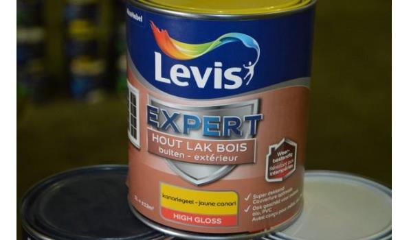 10 potten verf LEVIS Expert voor hout